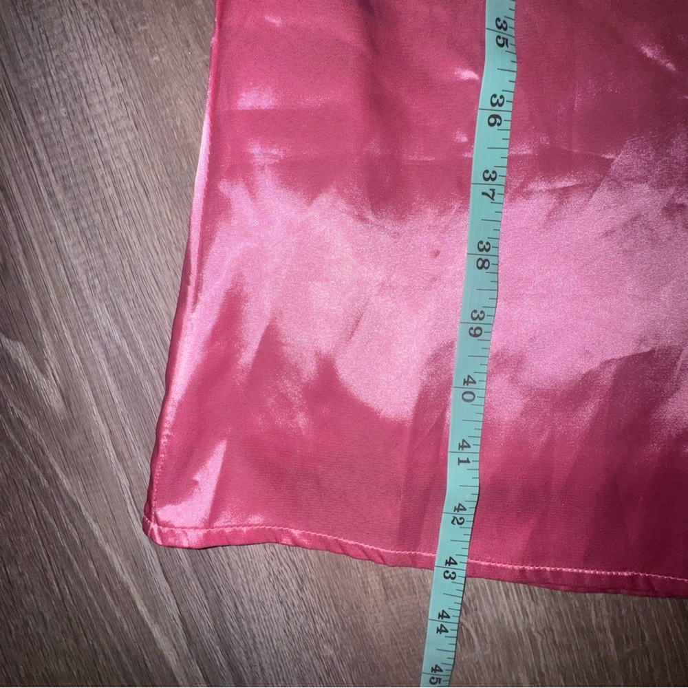 Princess Polly satin pink Shaya Strapless Maxi Dress tie bow back 4 NWT - Picture 13 of 15
